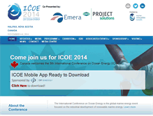 Tablet Screenshot of icoe2014canada.org